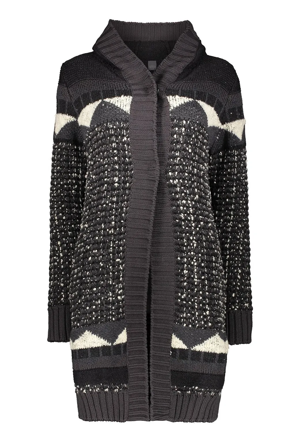 Lorena Antoniazzi Hooded Patterned Cardigan