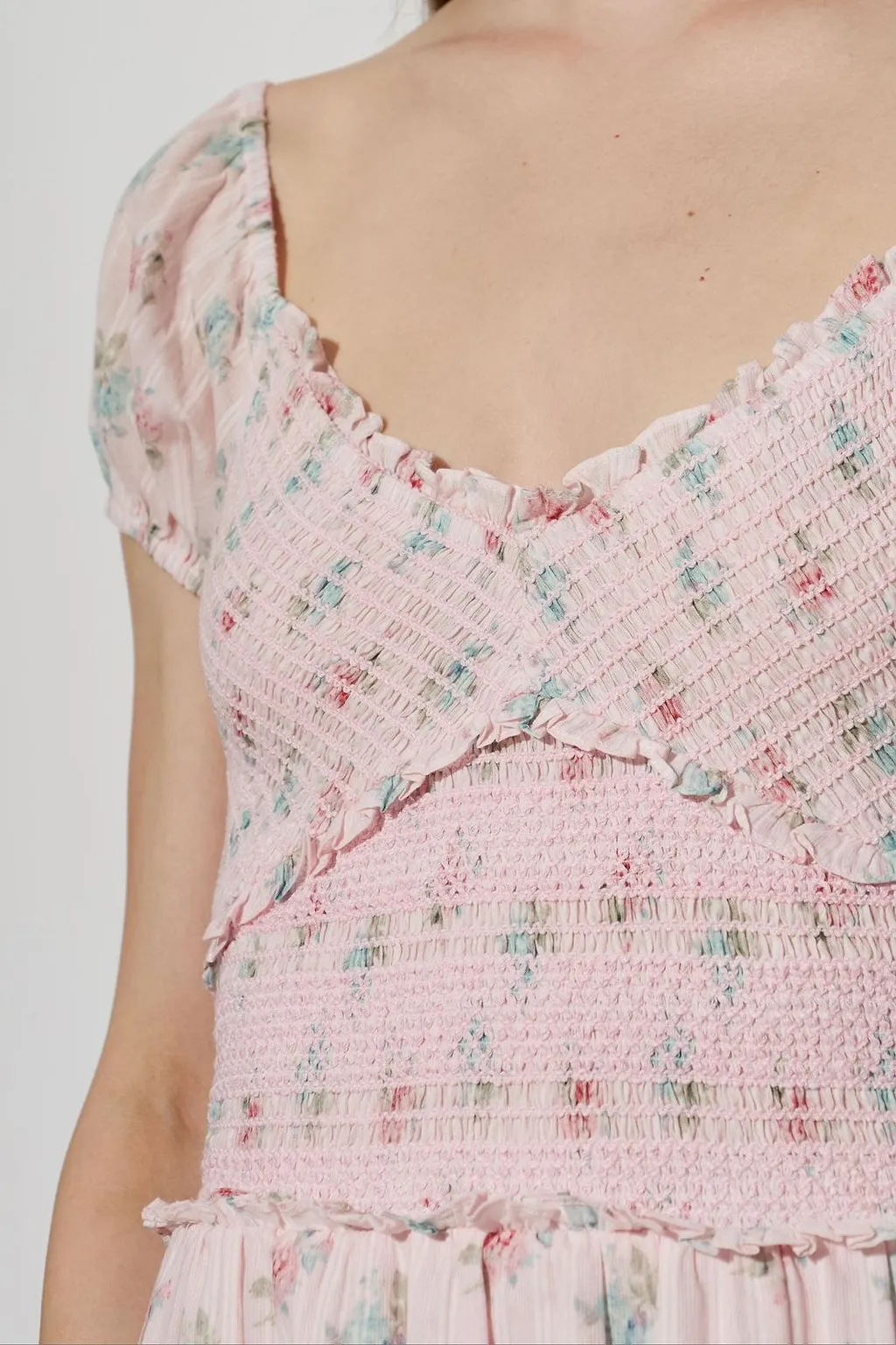 Amandla Smocked Midi Dress