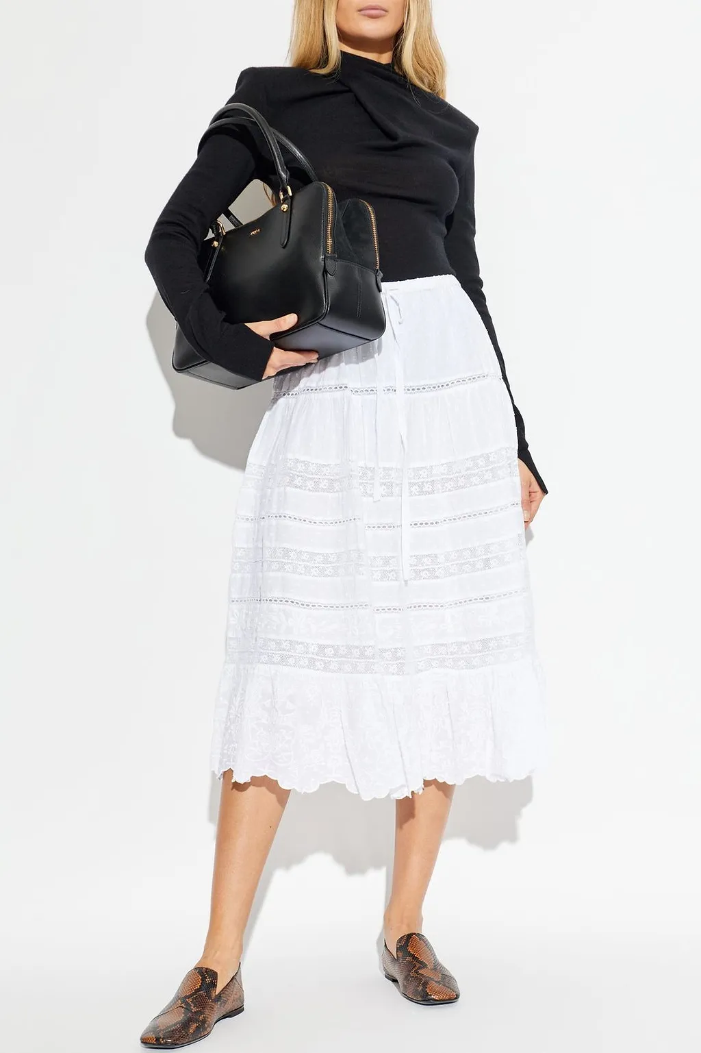 Donna Lace Midi Skirt