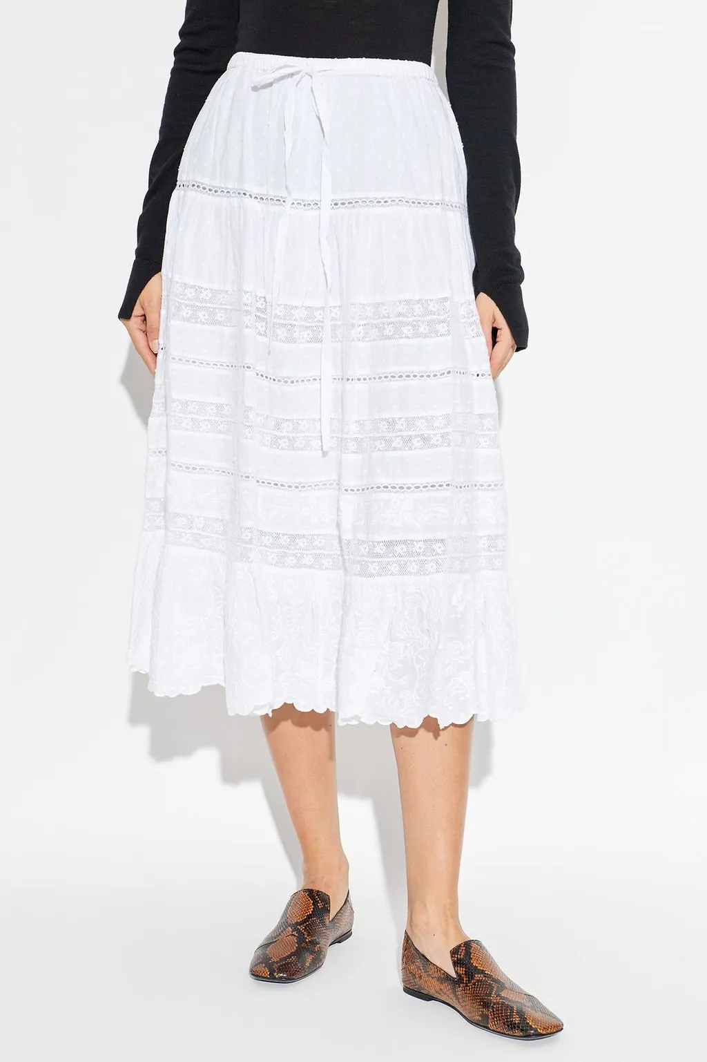 Donna Lace Midi Skirt