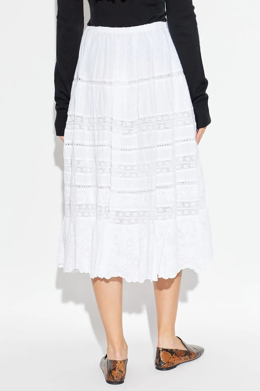 Donna Lace Midi Skirt