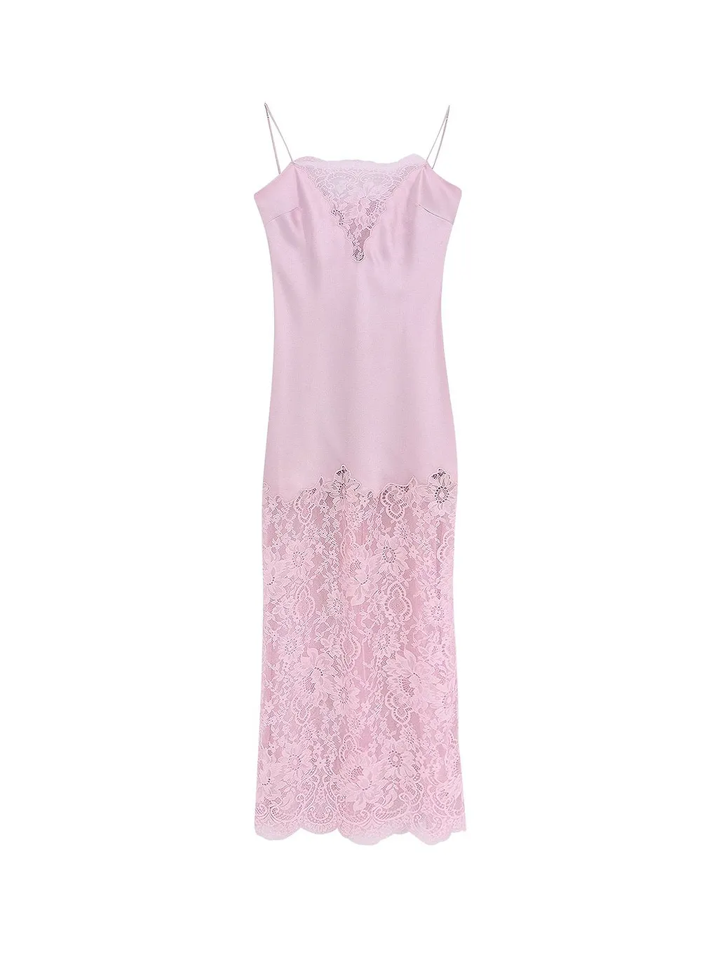 Lace Trim Slip Dress