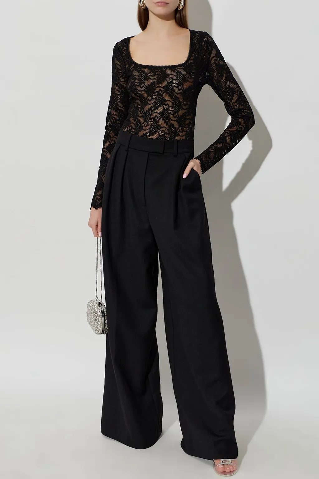Jannie Lace Long-Sleeve Bodysuit
