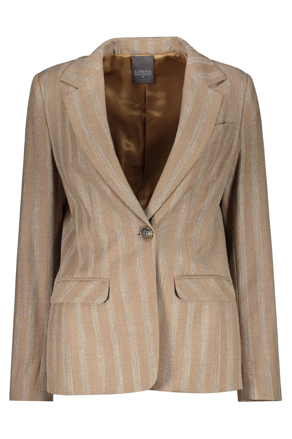 Lorena Antoniazzi Single-Breasted Striped Blazer