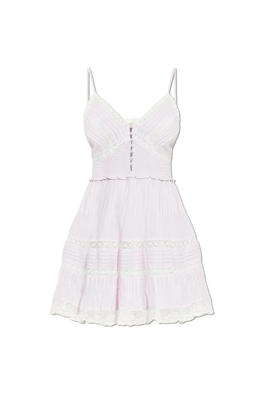 Krista Lace Trim Mini Dress