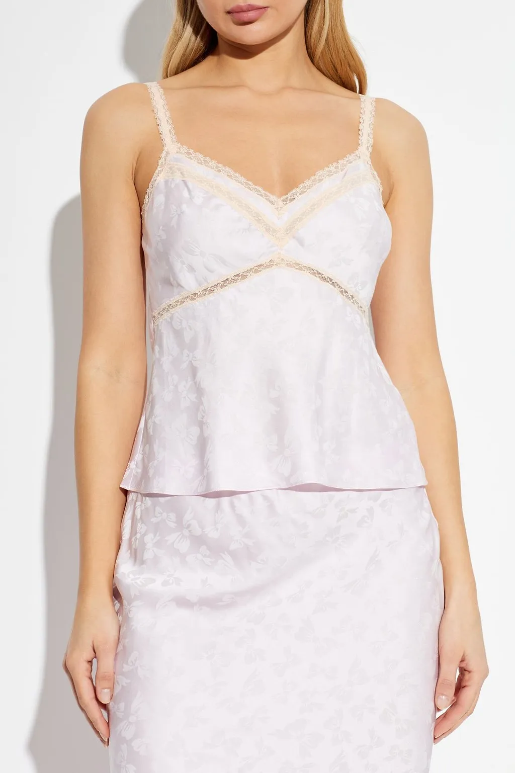 Lirena Lace Trim Camisole Top