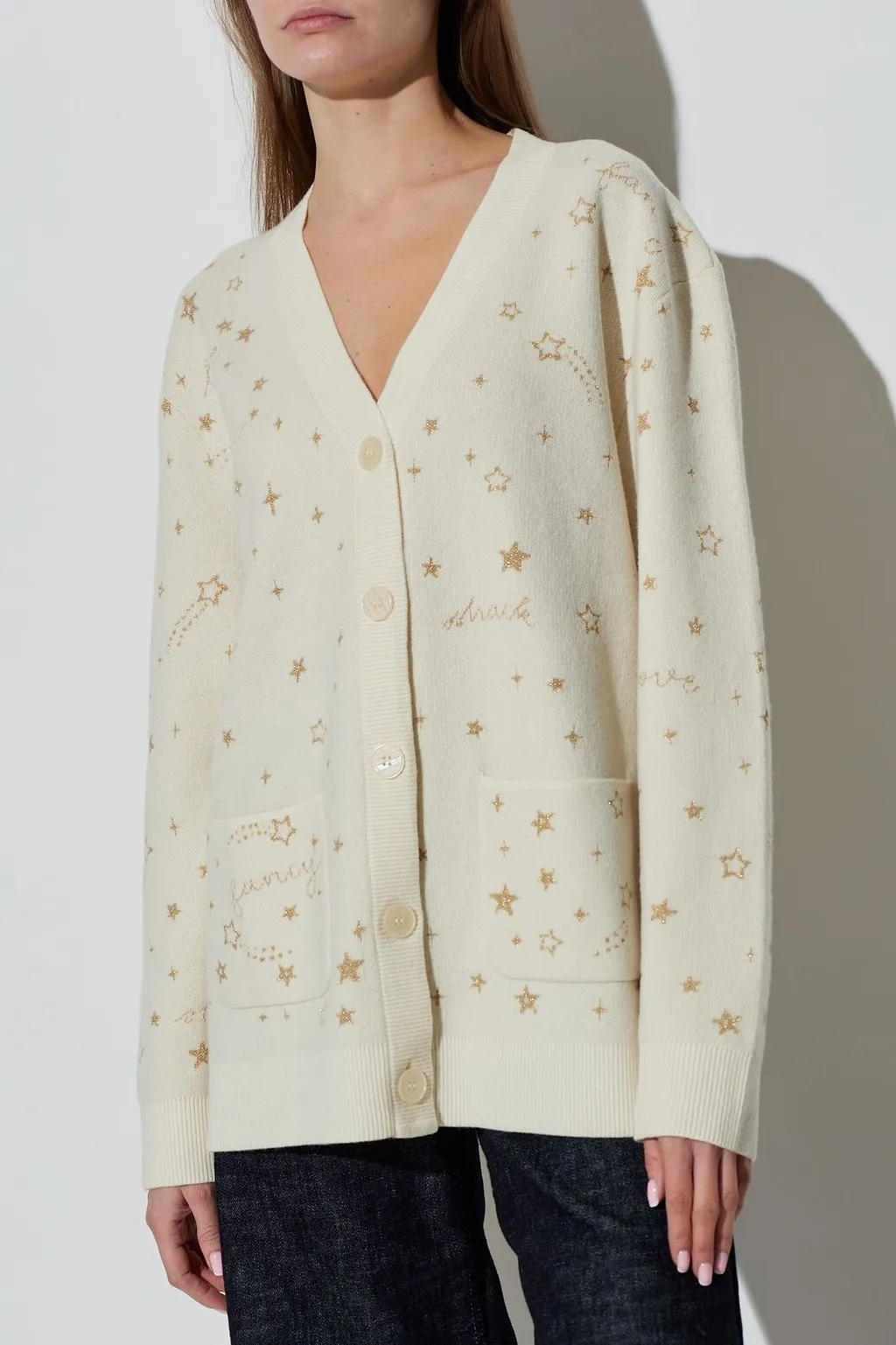 Loveshackfancy Mar Star-Pattern Cardigan
