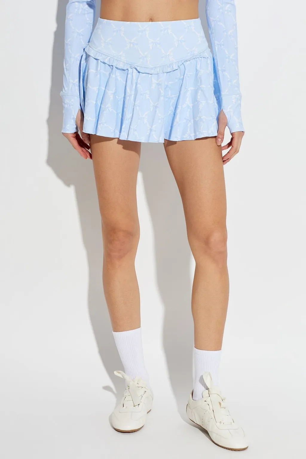 Loveshackfancy Vanina Ruffled Training Skort