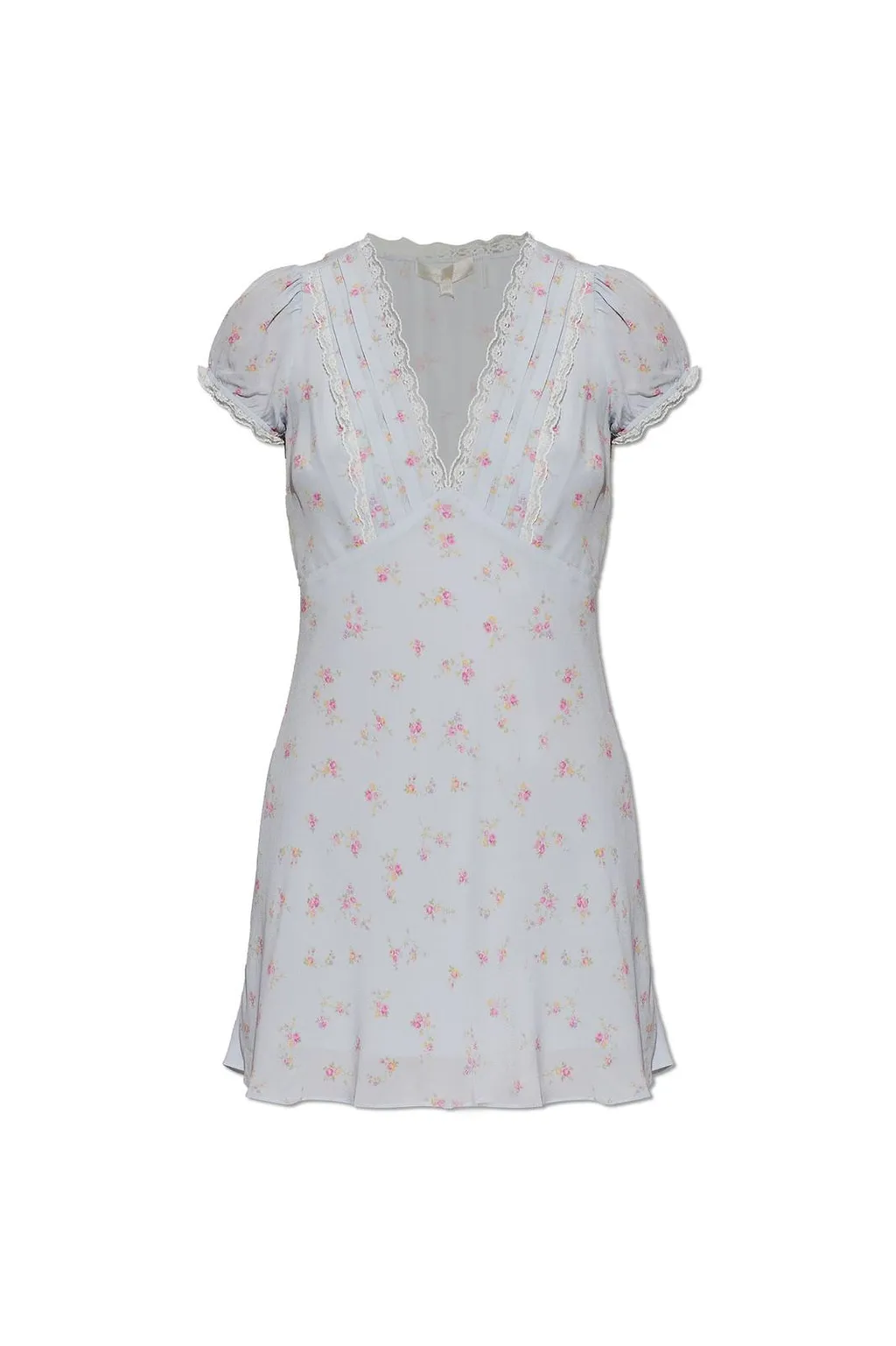 Loveshackfancy Yasmin Lace-Trim Floral Dress