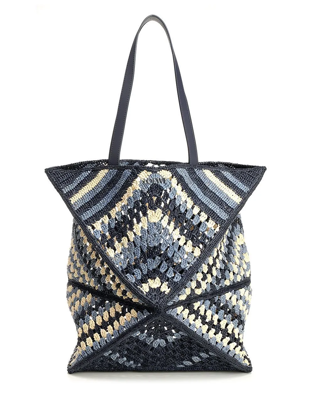 Loewe Puzzle Fold Xl Crochet Tote Bag