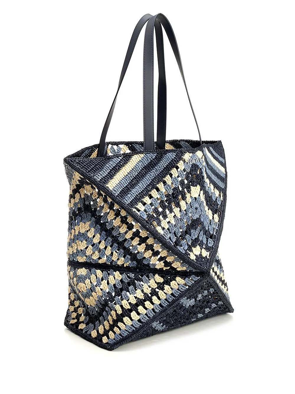 Loewe Puzzle Fold Xl Crochet Tote Bag