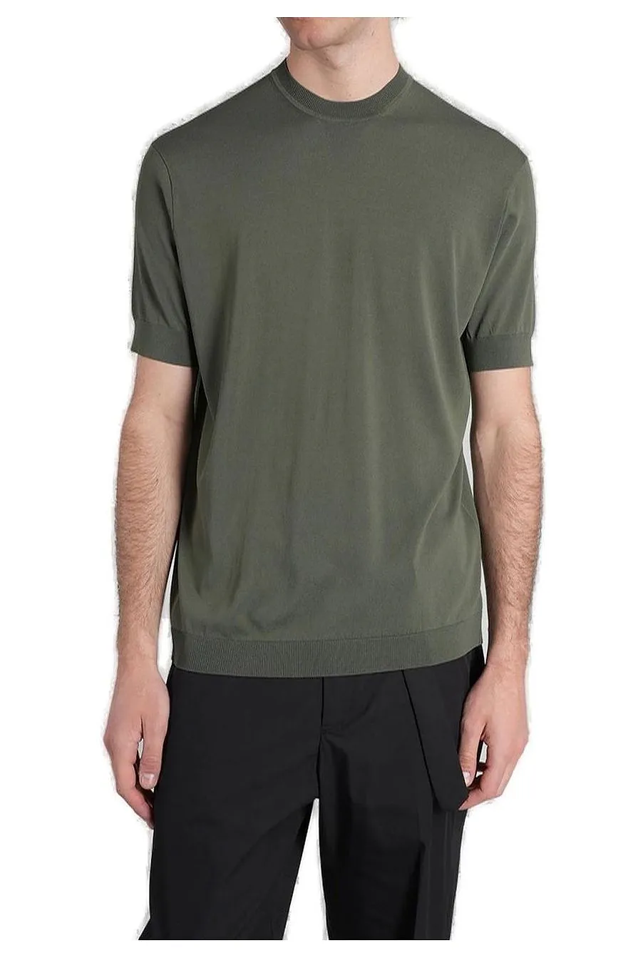 Low Brand Short Sleeved Knitted T-Shirt