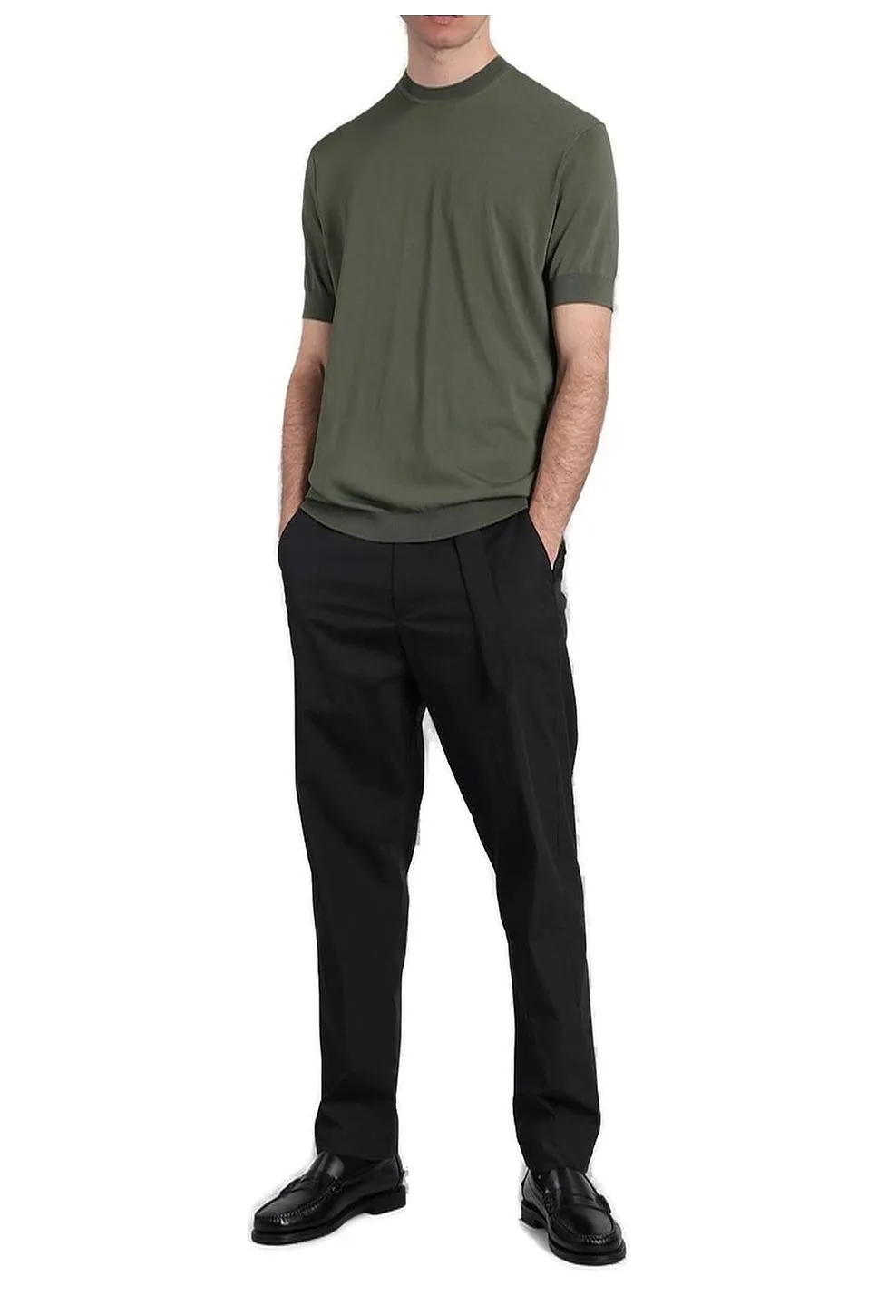 Low Brand Short Sleeved Knitted T-Shirt