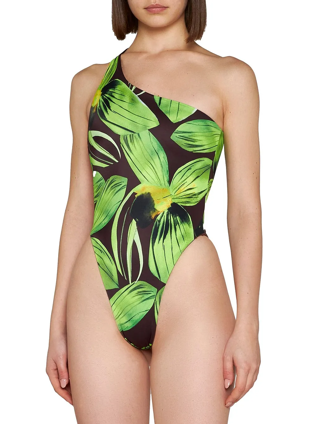 Abstract Printed One Piece Swimsuit