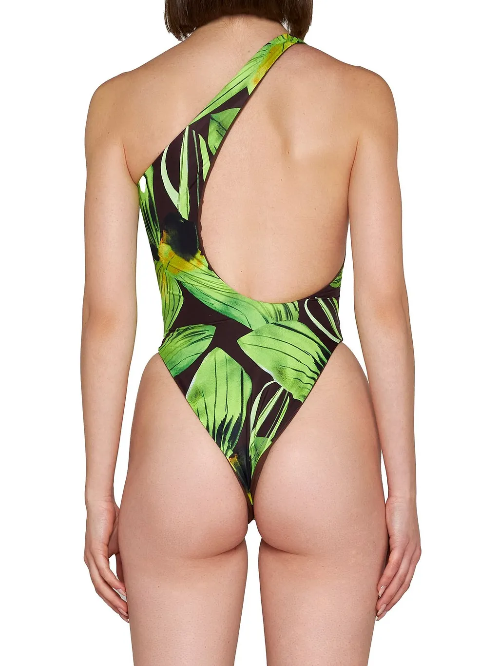 Abstract Printed One Piece Swimsuit