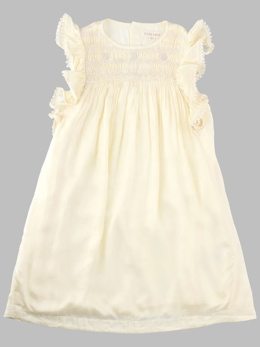 Louise Misha Angelina Smocked Ruffle Dress