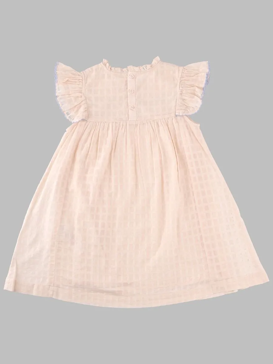 Smocked Ruffle Sleeve Dress