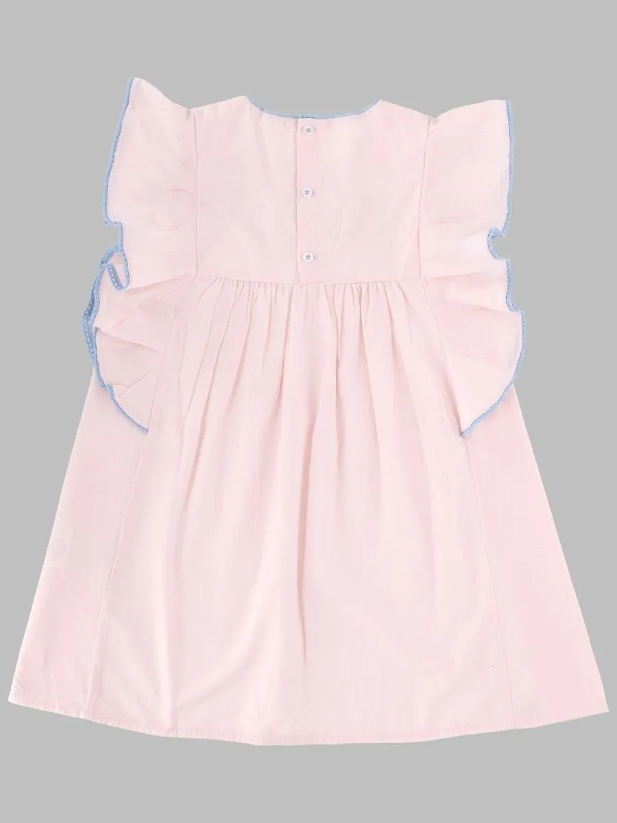 Taliana Embroidered Ruffle Dress