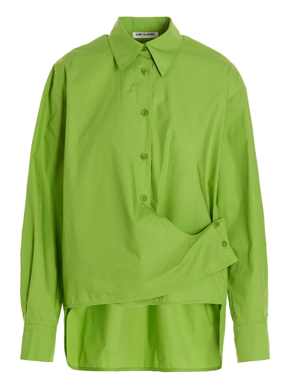 Low Classic Buttoned Draped Shirt