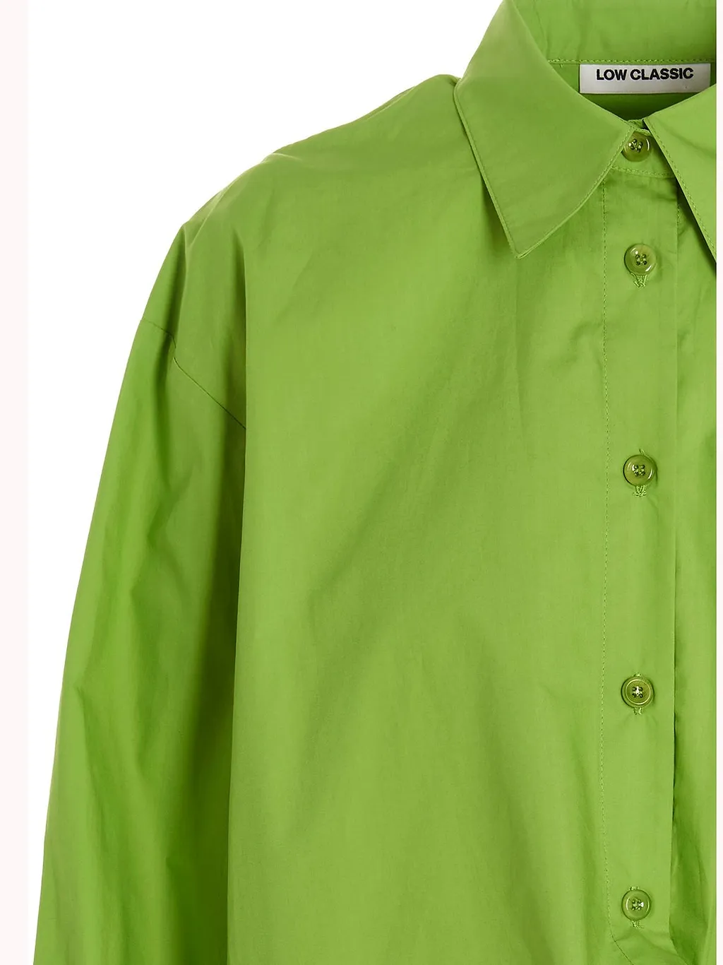 Low Classic Buttoned Draped Shirt
