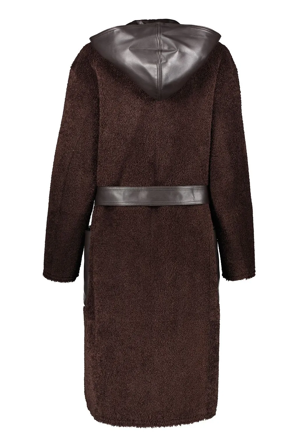 Low Classic Faux-Leather Reversible Coat
