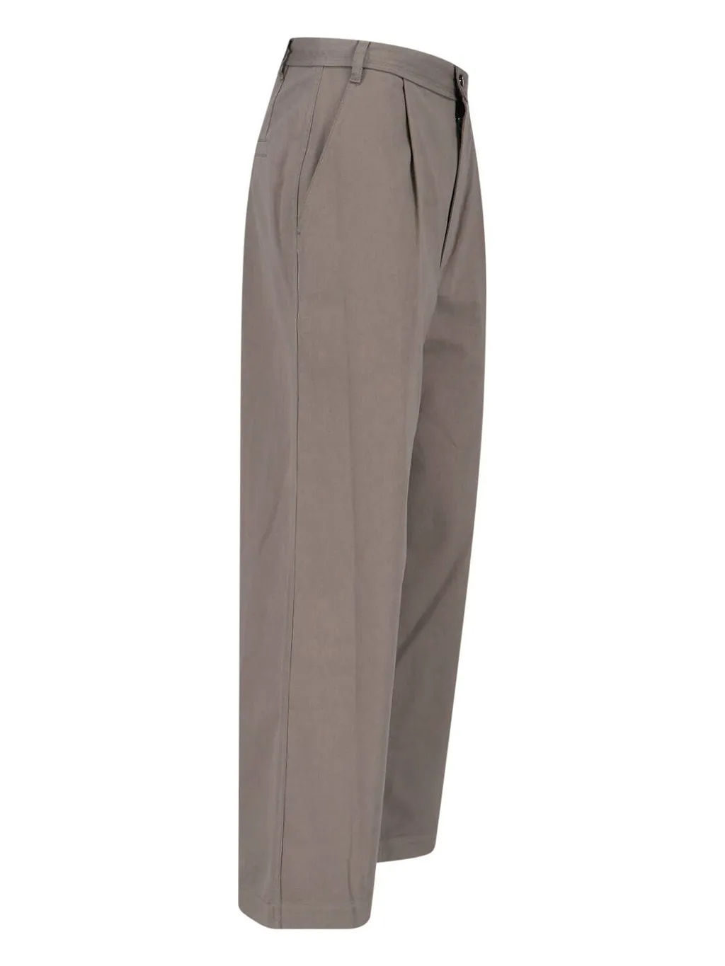 Pleated Straight-Leg Pants
