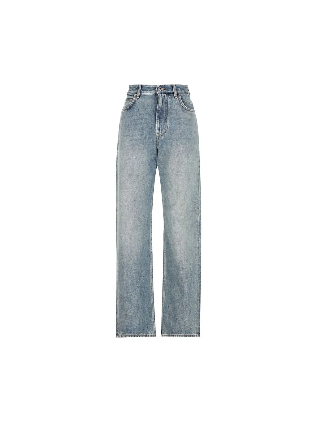 Loewe Logo Patch Straight Leg Jeans