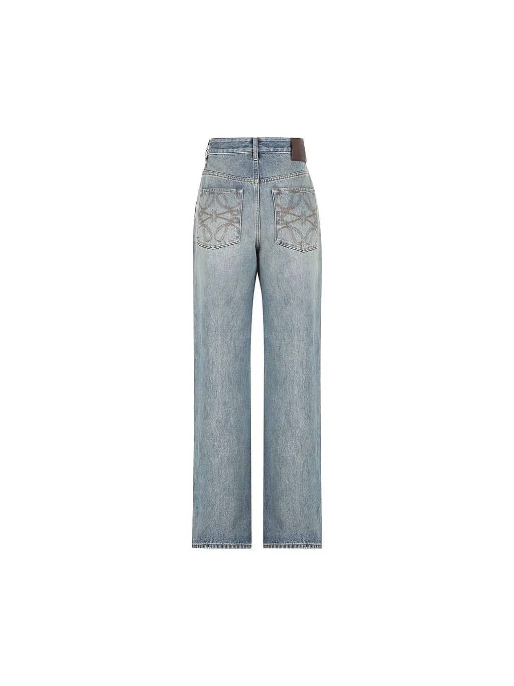 Loewe Logo Patch Straight Leg Jeans