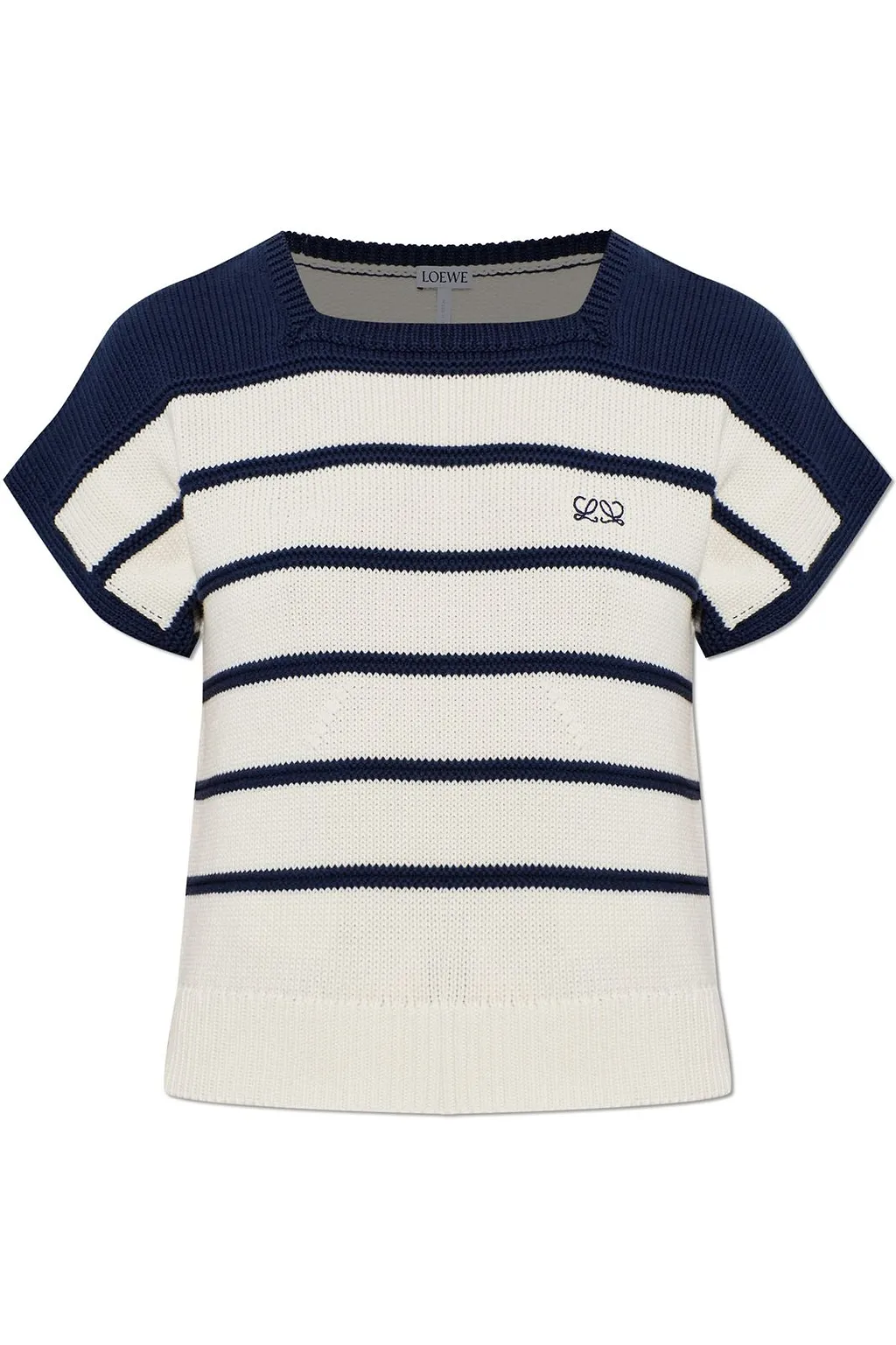 Loewe Striped Cropped Knitted Top