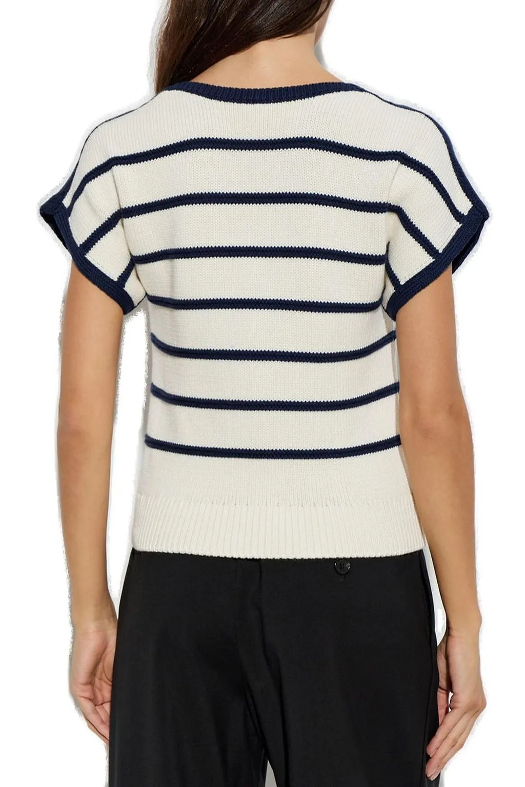 Loewe Striped Cropped Knitted Top