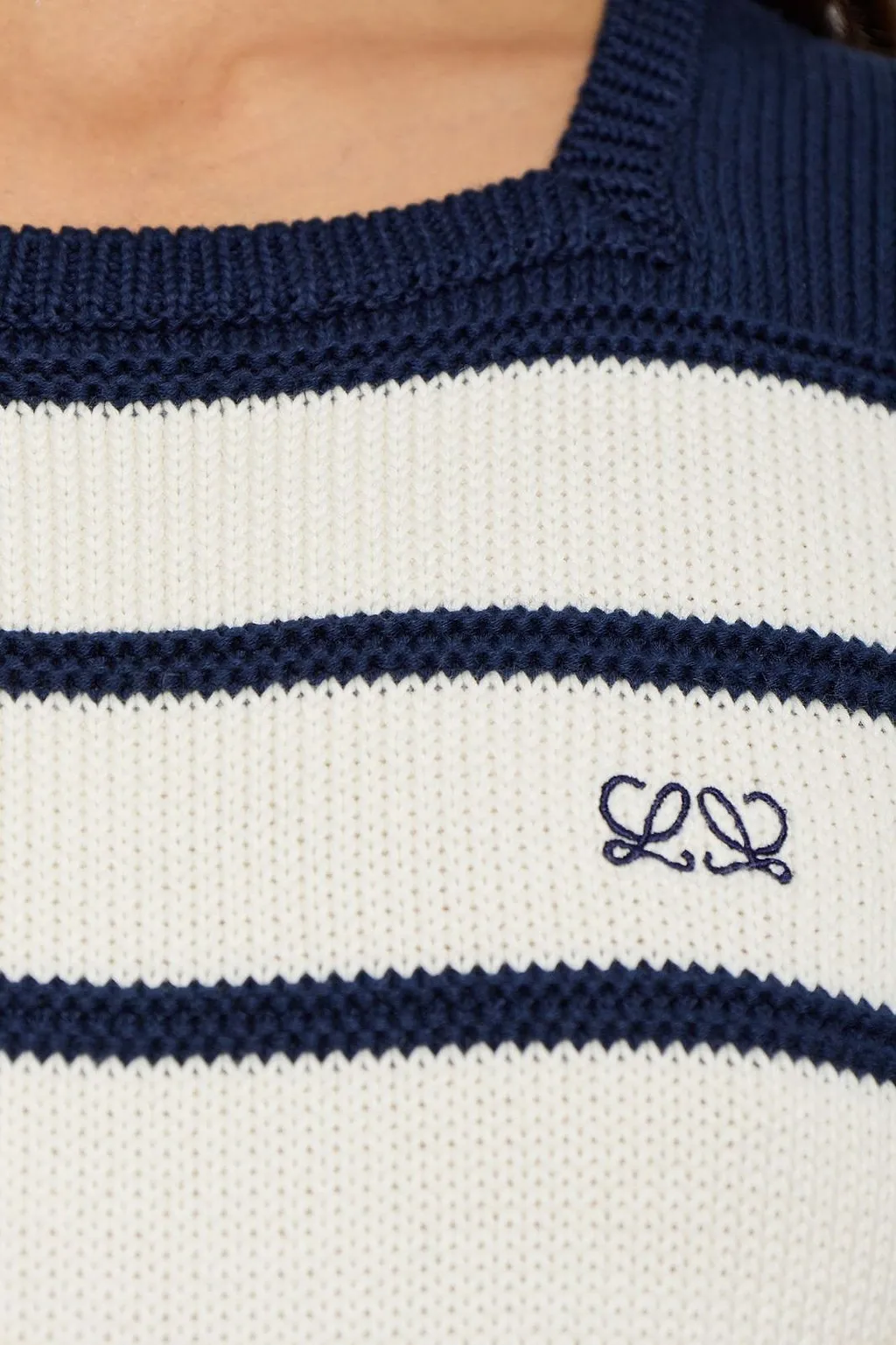 Loewe Striped Cropped Knitted Top