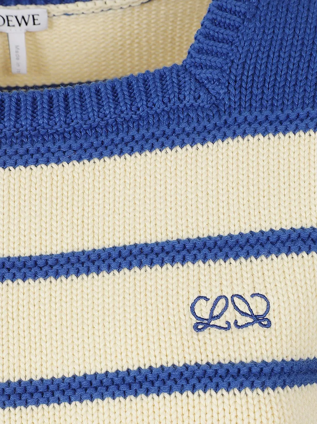 Loewe Striped Cropped Knitted Top