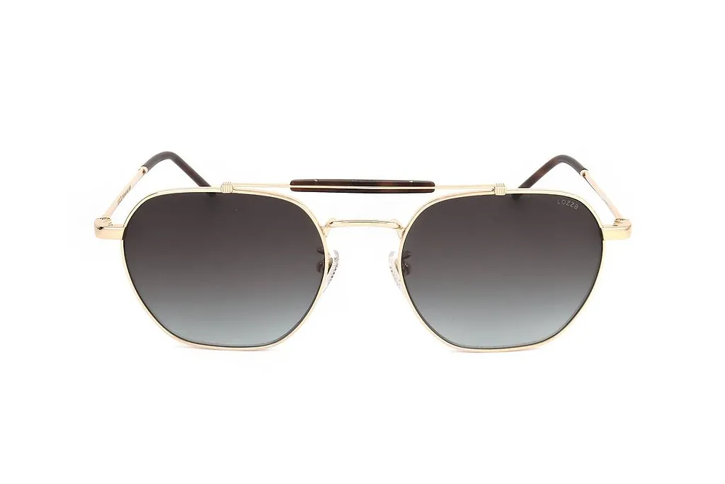 Lozza Sl2427 Geometric Metal Sunglasses