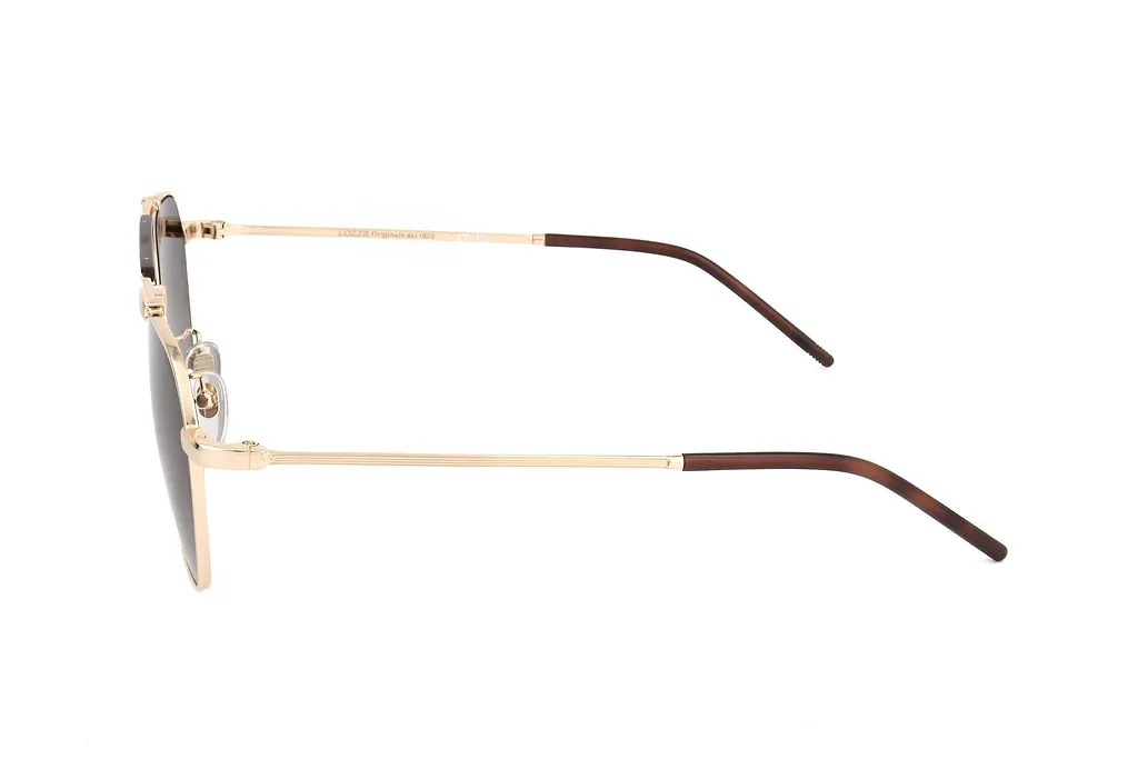 Lozza Sl2427 Geometric Metal Sunglasses