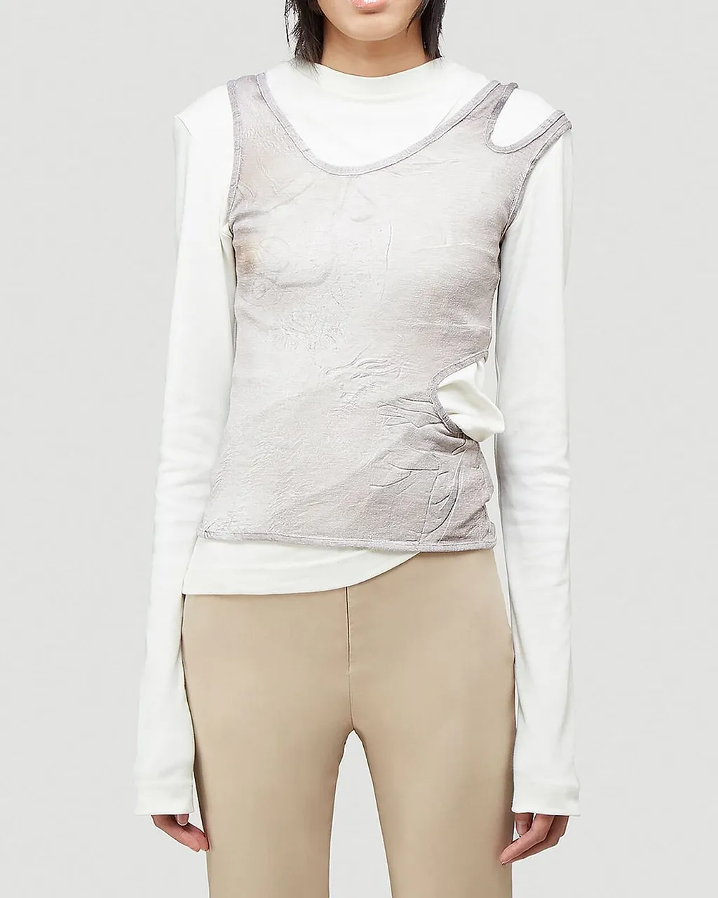 Layered Distressed Tee