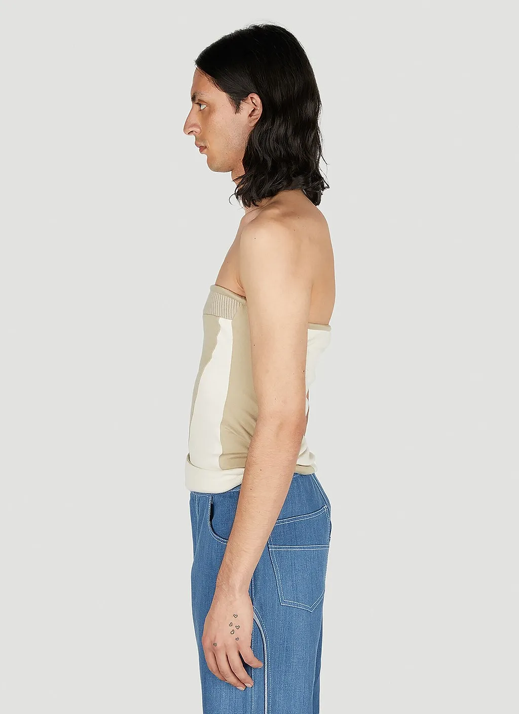 Mainline:Rus/Fr.Ca/De Panelled Strapless Top