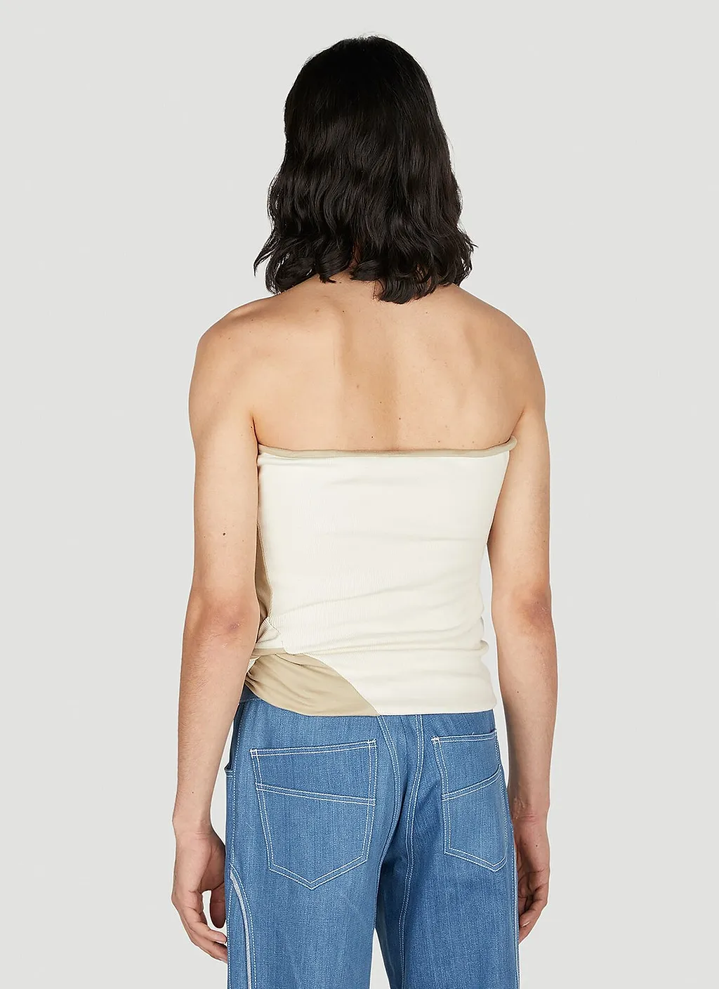 Mainline:Rus/Fr.Ca/De Panelled Strapless Top