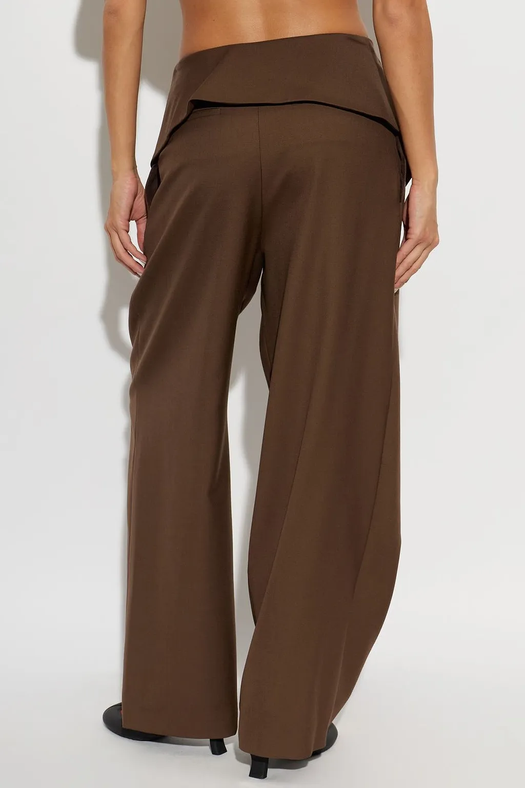 Loewe Wide-Leg Draped Trousers