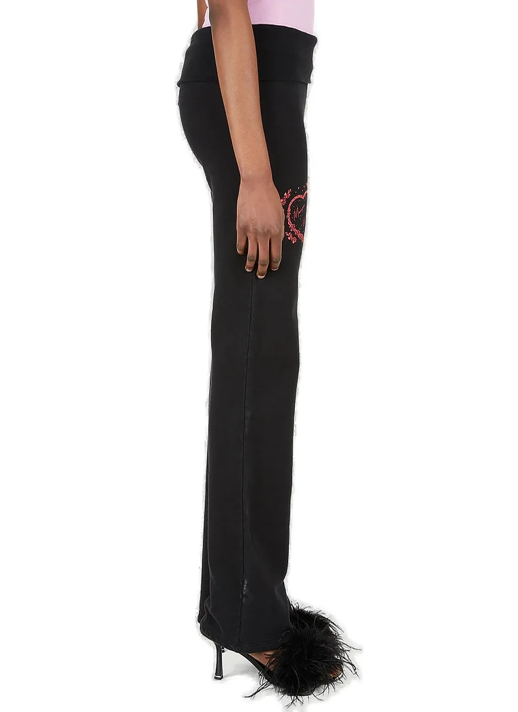 Maisie Wilen Pop Logo Printed Straight-Leg Track Pants