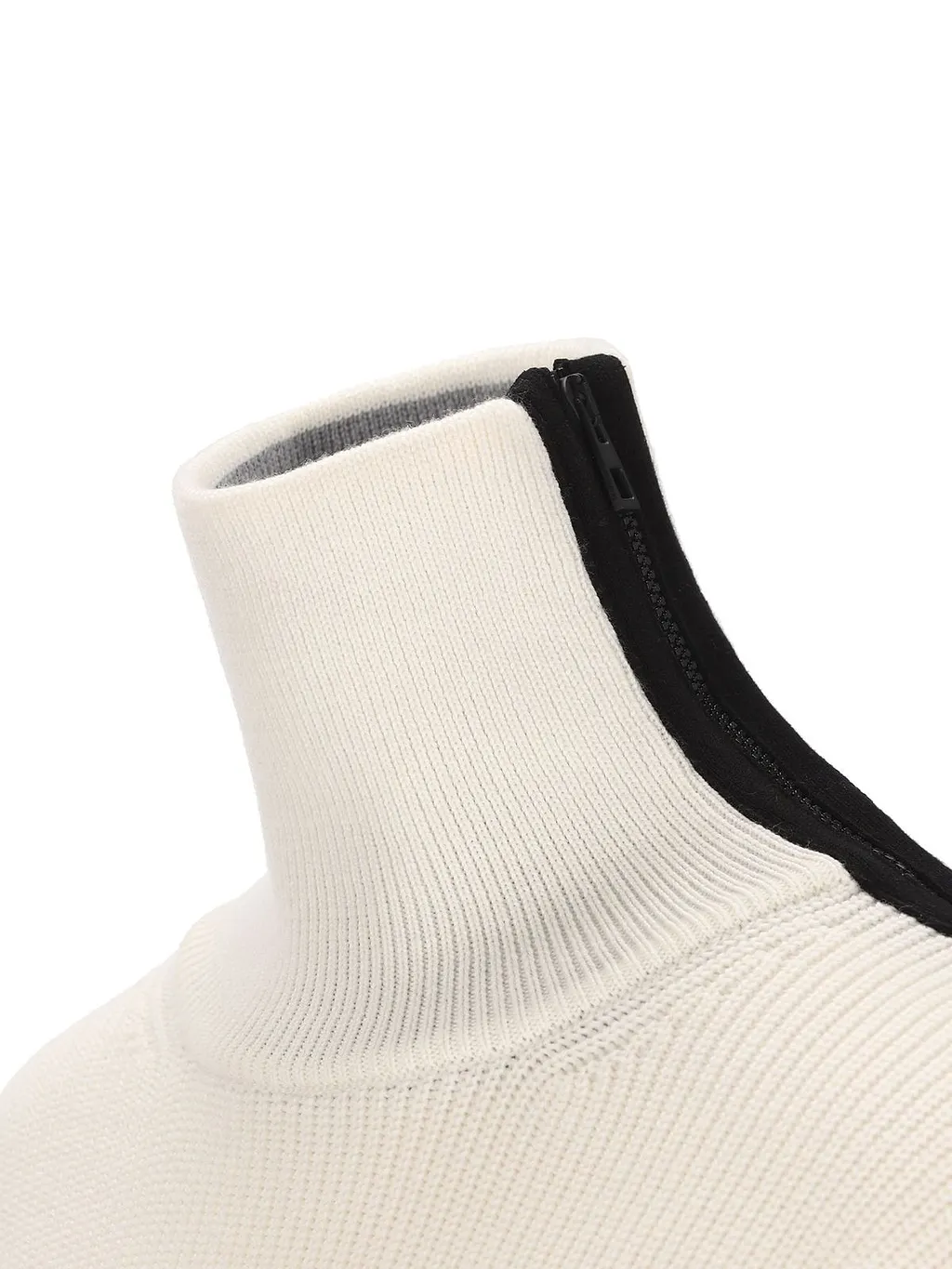 Loewe Zip-Neck Patch Knitted Sweater