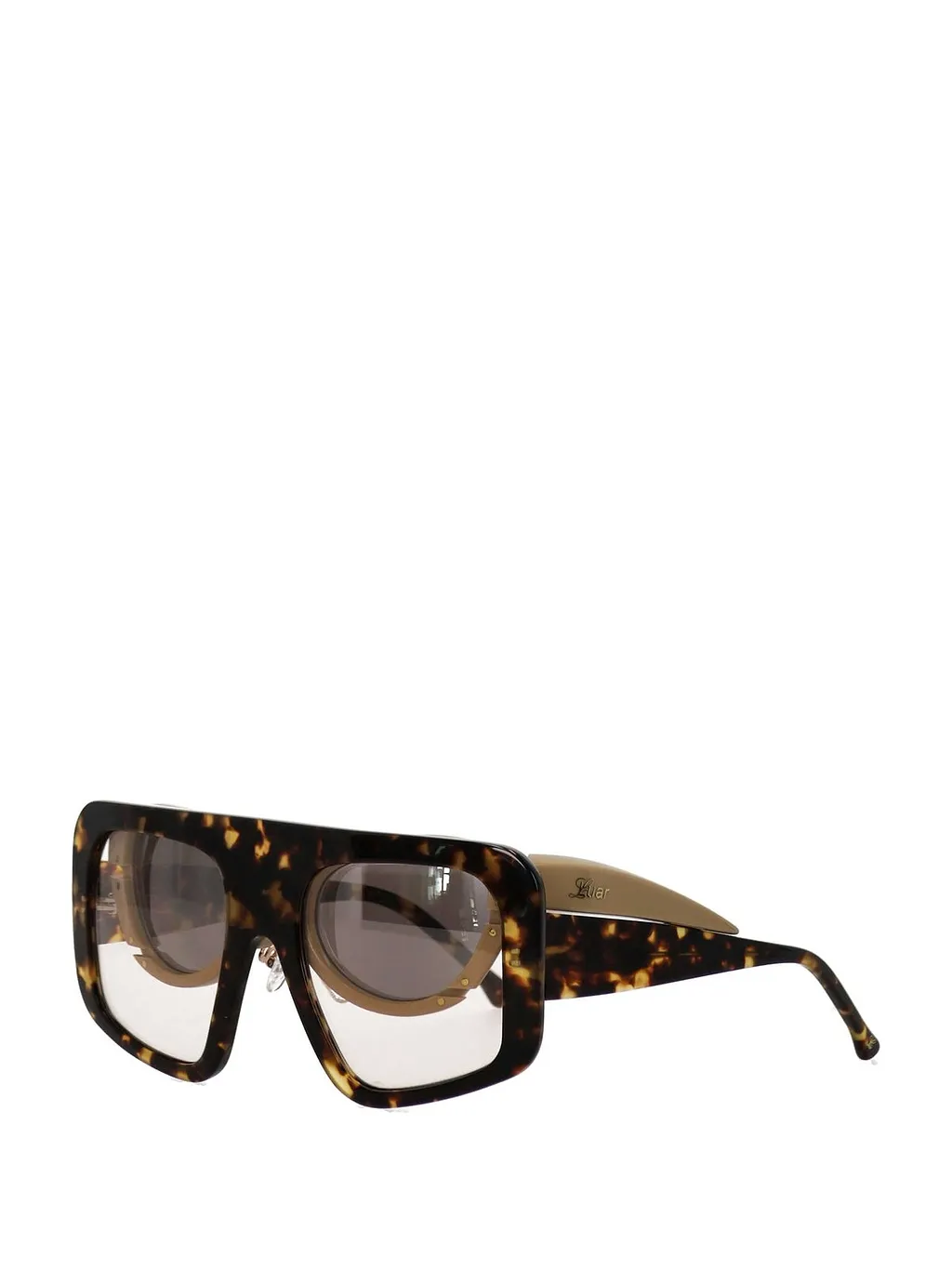Luar Shield Frame Layered Sunglasses