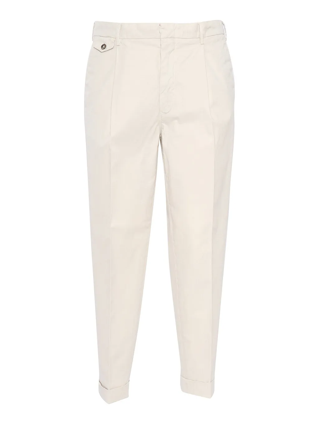 Luigi Bianchi Mantova Turned-Up Hem Pants