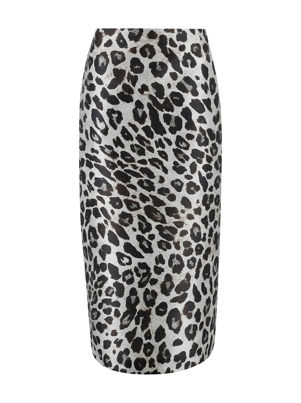 High Waist Straight Midi Skirt