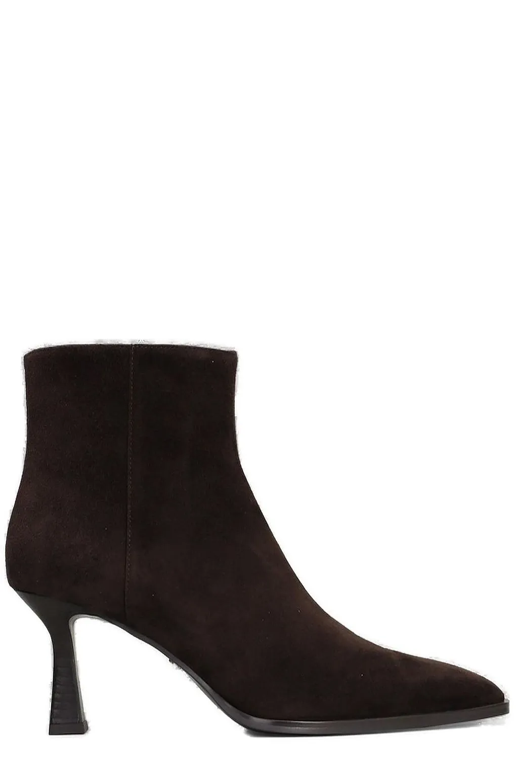 Lola Cruz Pointed-Toe Heeled Ankle Boots