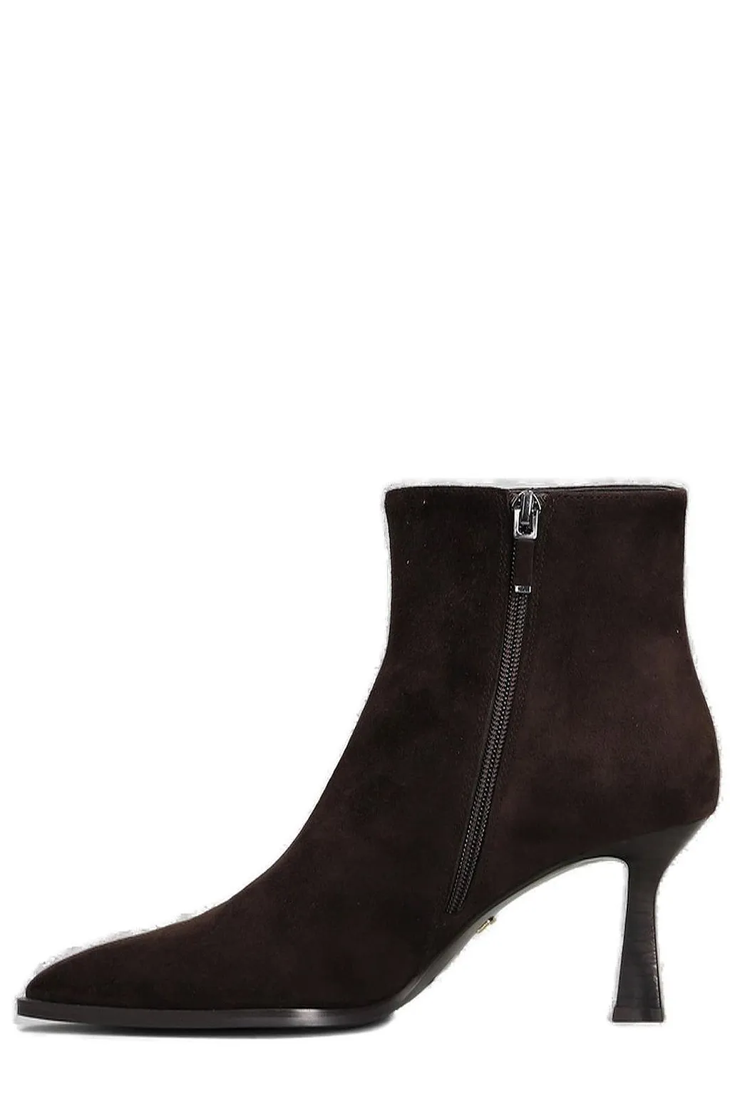 Lola Cruz Pointed-Toe Heeled Ankle Boots