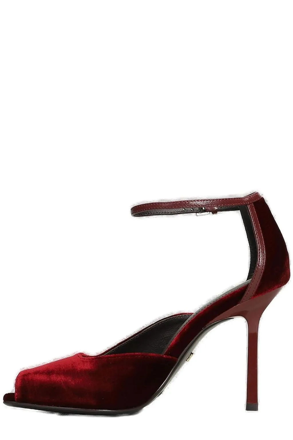 Lola Cruz Velvet Heeled Sandals
