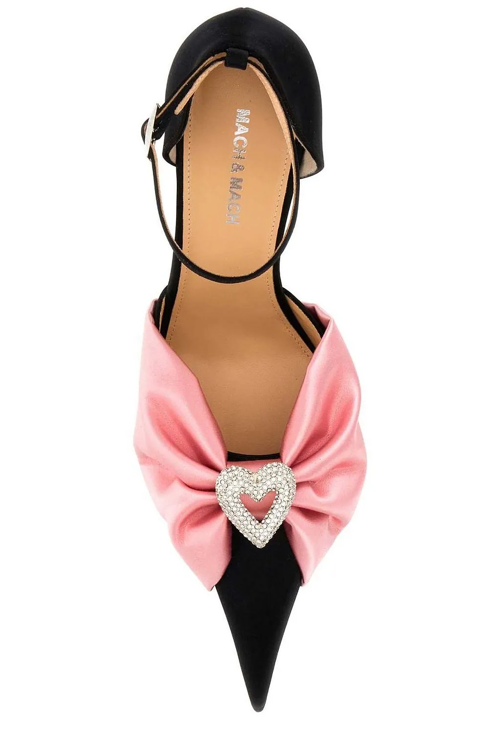 Mach & Mach Bow Detailed Pointed Toe Pumps