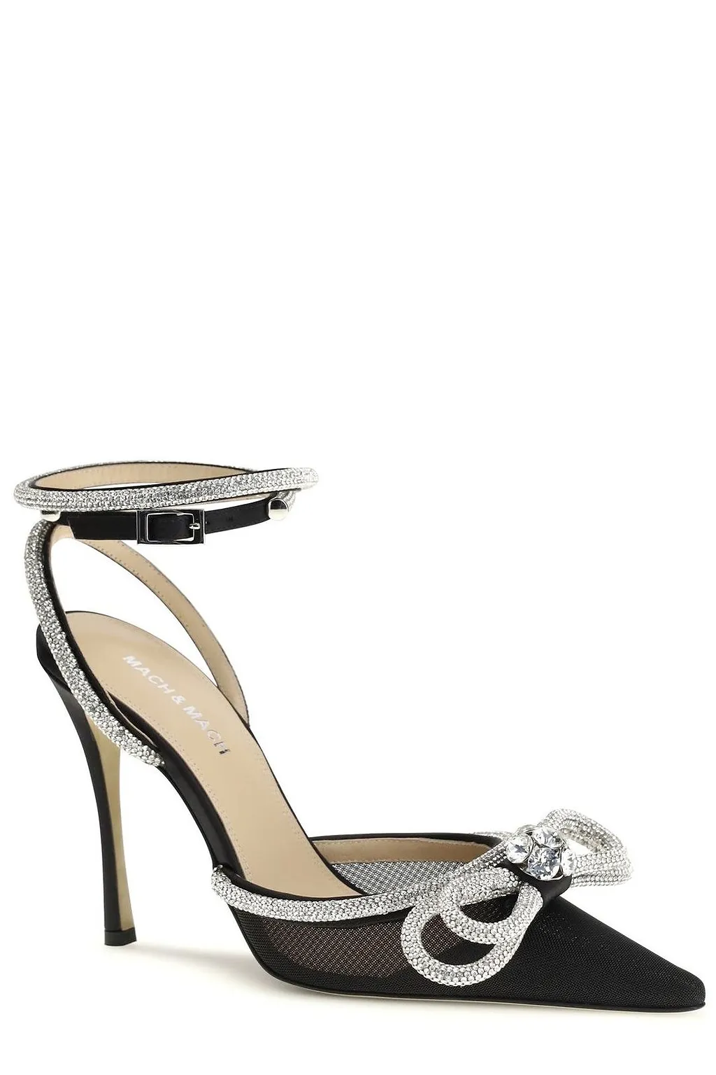 Mach & Mach Embellished Bow Heeled Pumps