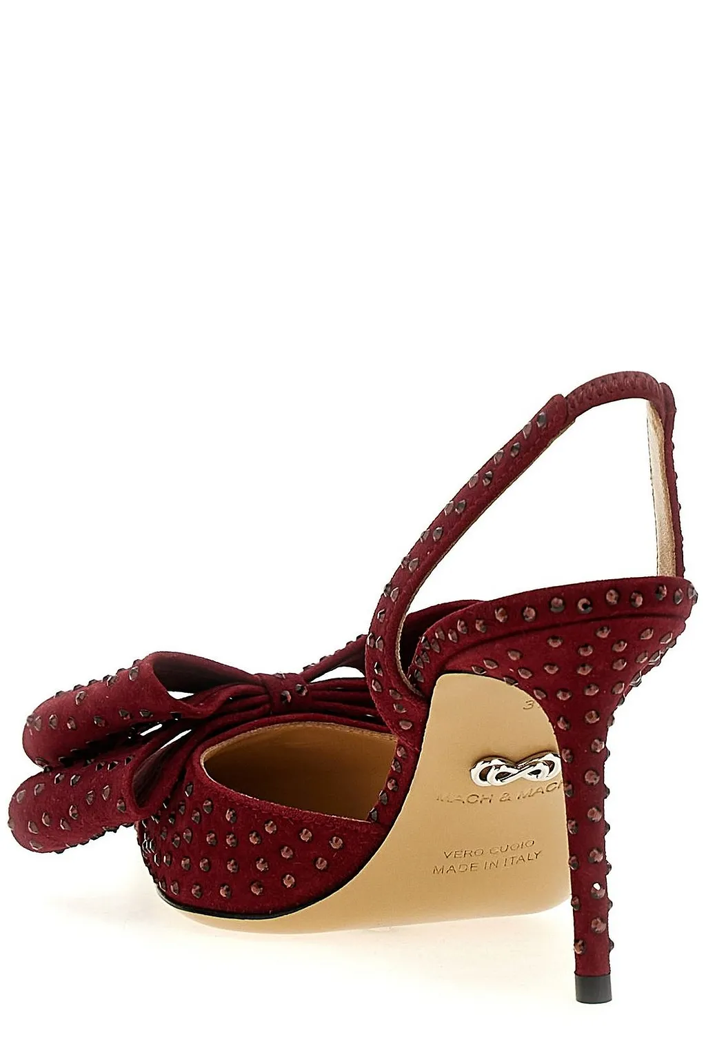 Mach & Mach Bow Embellished Pointed Toe Pumps