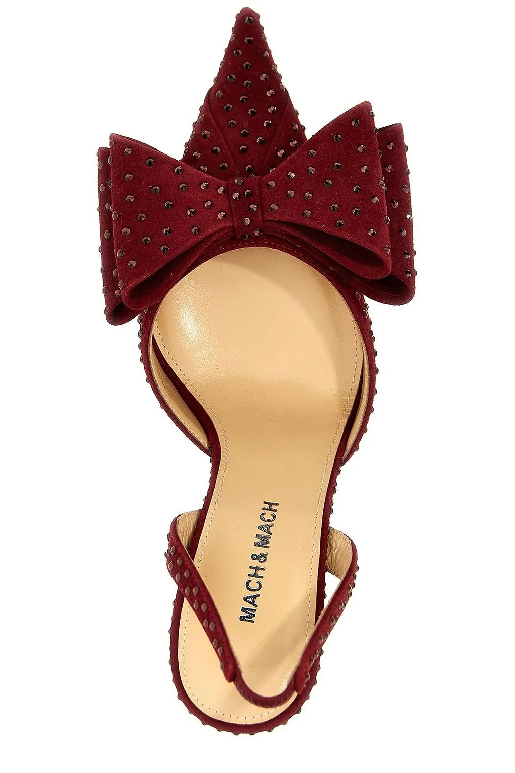Mach & Mach Bow Embellished Pointed Toe Pumps